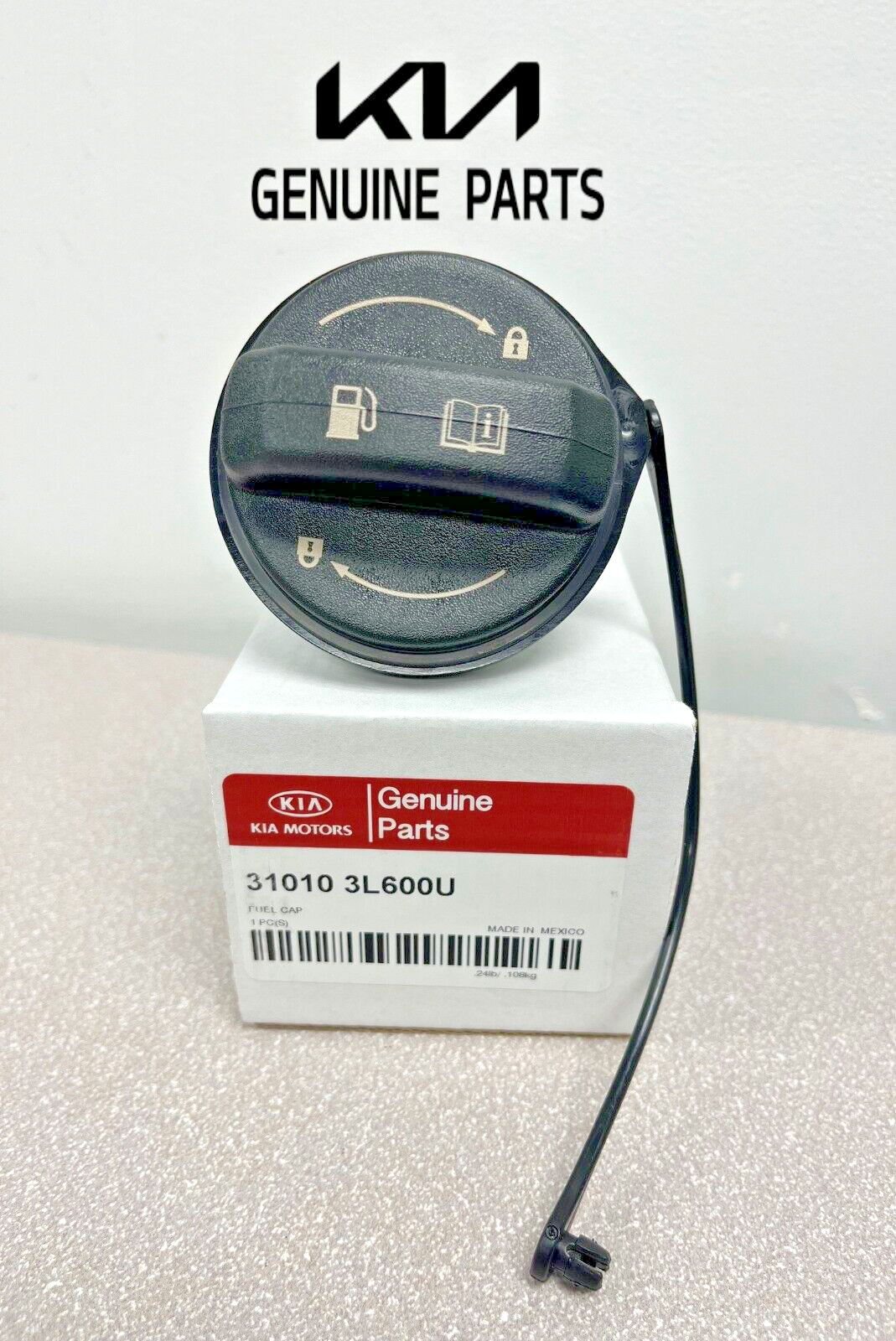 Genuine OEM Kia Gas Fuel Cap 31010-3L600U