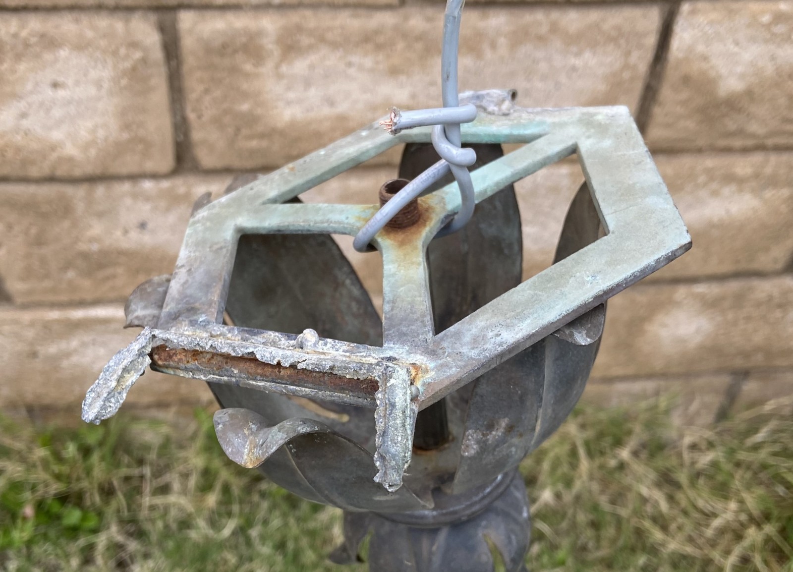 Antique Gothic Light Fixture Lamp Part Gas ? Electric ? Indoor Outdoor Lighting