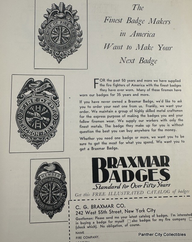 1930s 1940s Lot (5) Magazine Fire Engineering Firefighters Trucks Advertising +