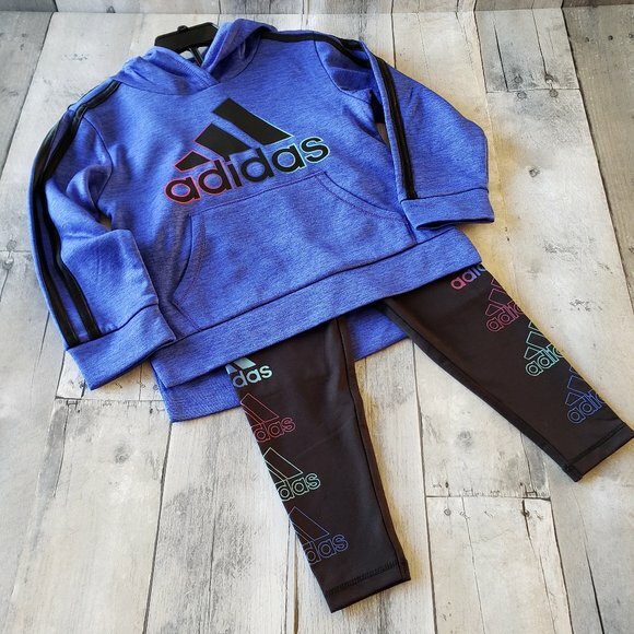 NWT - Adidas Kids' 2-piece Active Set - Hoodie and Legging - Size 2T