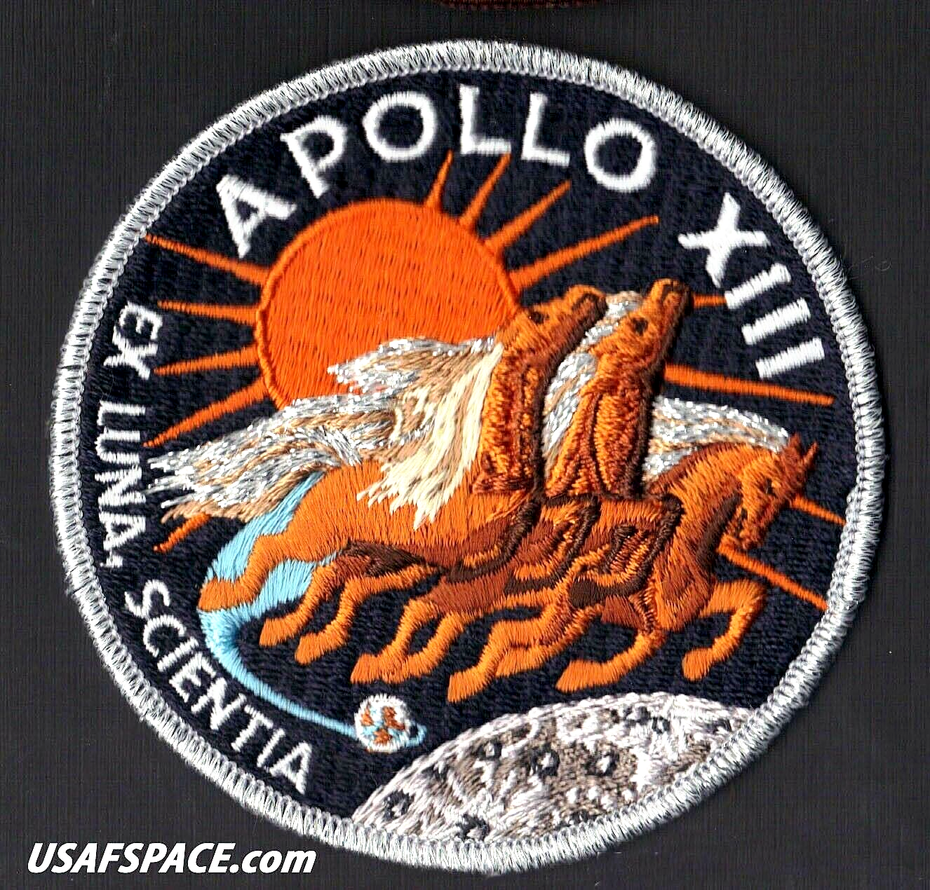 APOLLO 13 LION BROTHERS VINTAGE ORIGINAL NASA Hallmarked CLOTH BACK SPACE PATCH
