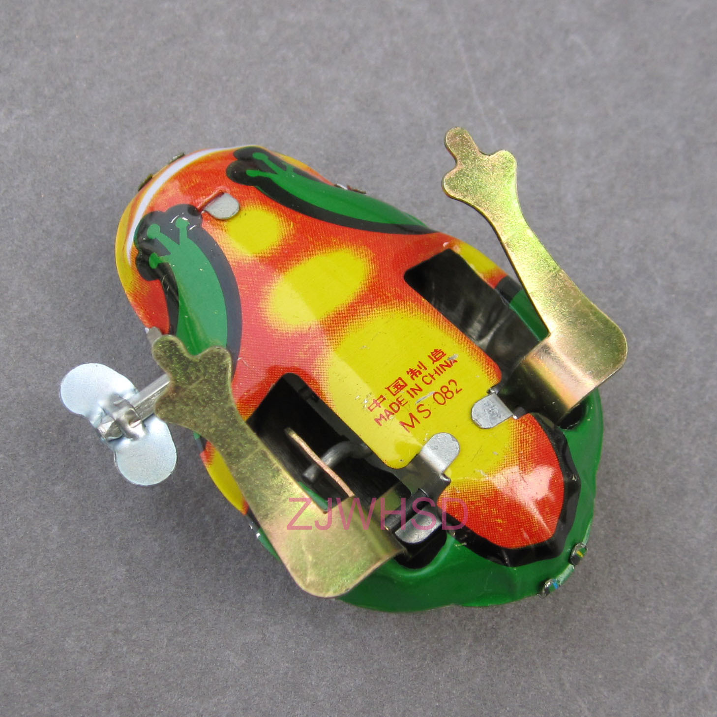 Cute Tin Wind Up Vintage Style Toy Jump Frog / Kids Party Favours Gadget Gift