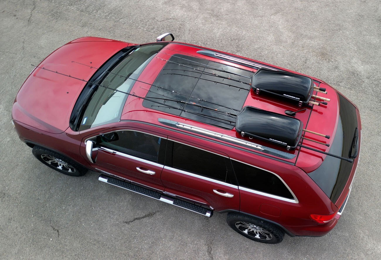 Roof Rack for Fishing Rods - MAGNERAK M1 Magnetic Rack