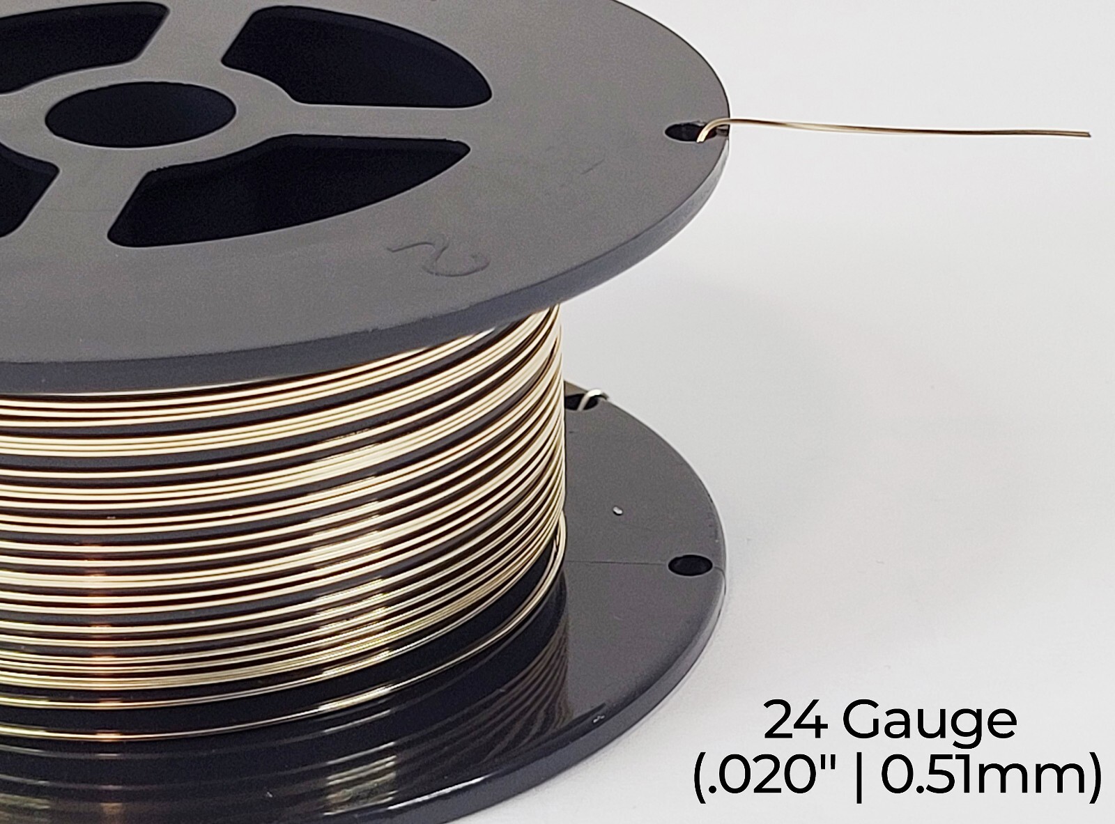 14/20 Yellow Gold-Filled Wire | Square | Half Hard | 16-24 Gauge | 1-10 Ft | USA