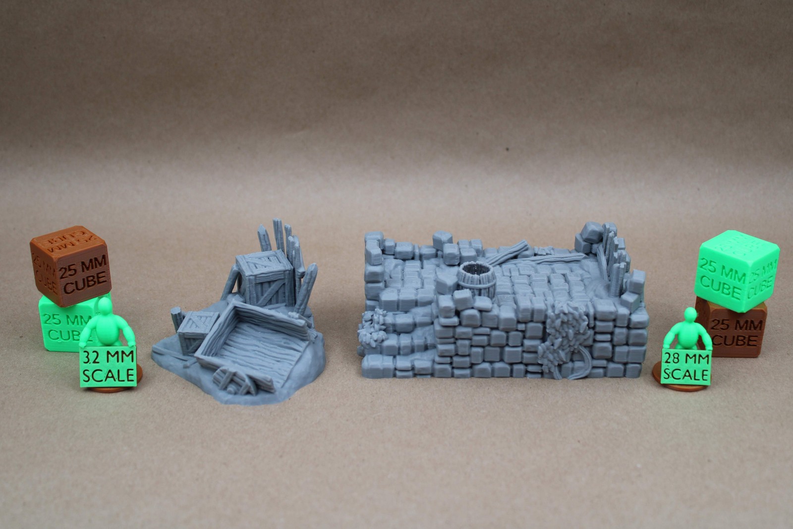 Tabletop Terrain 17 Plus Piece Ruin Scatter Table Set 28mm skirmish rpg wargame