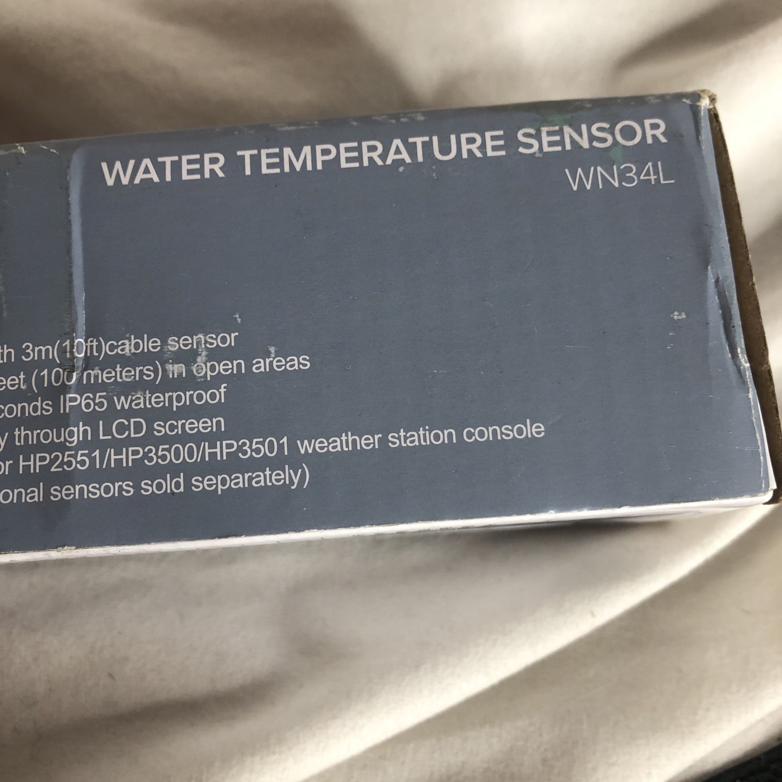 Digital Pool Thermometer with LCD Display, Waterproof Water Temperature Sensor