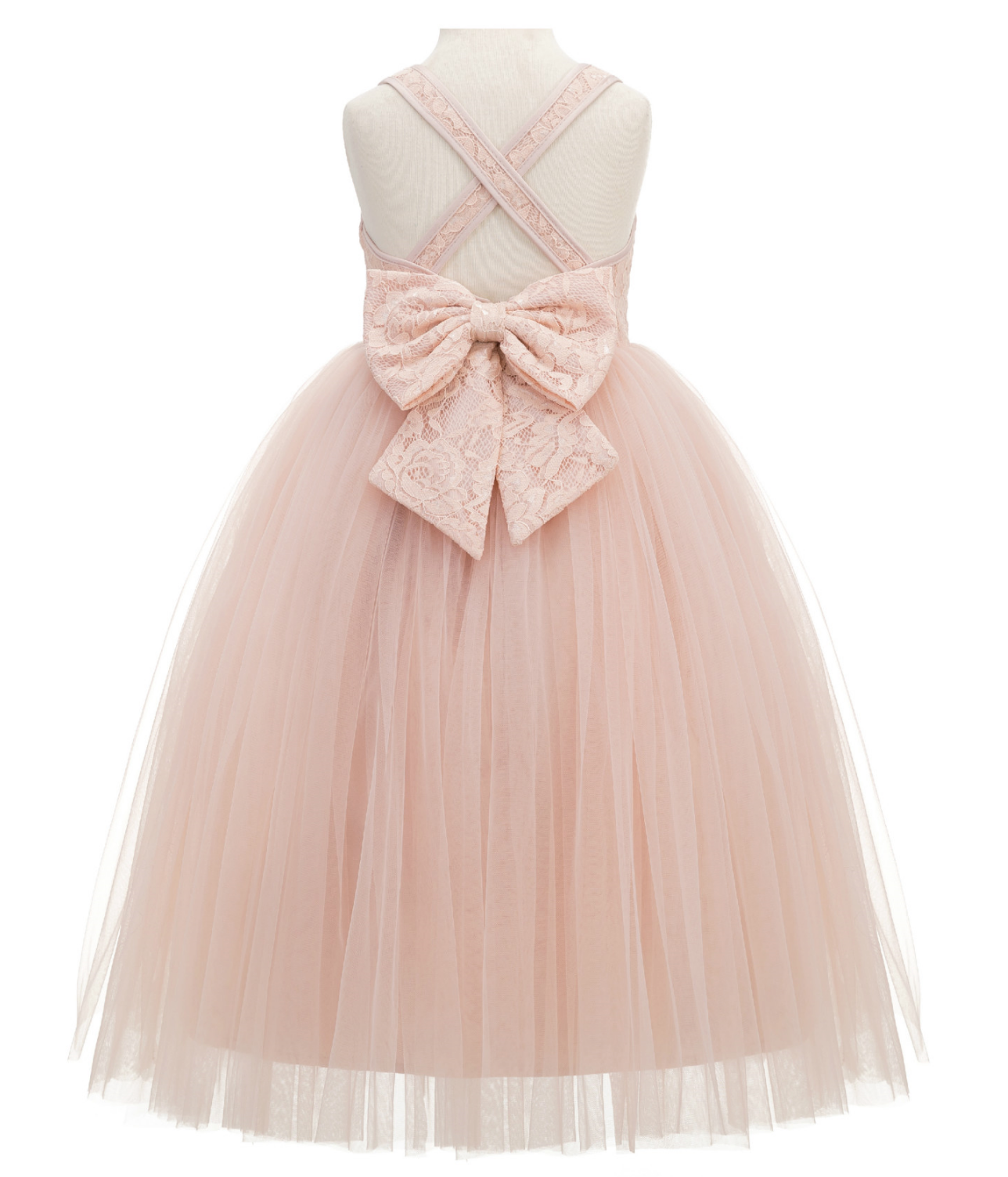 Lace Flower Girl Dress Girls Tulle Dresses Birthday Party Dress Communion Dress