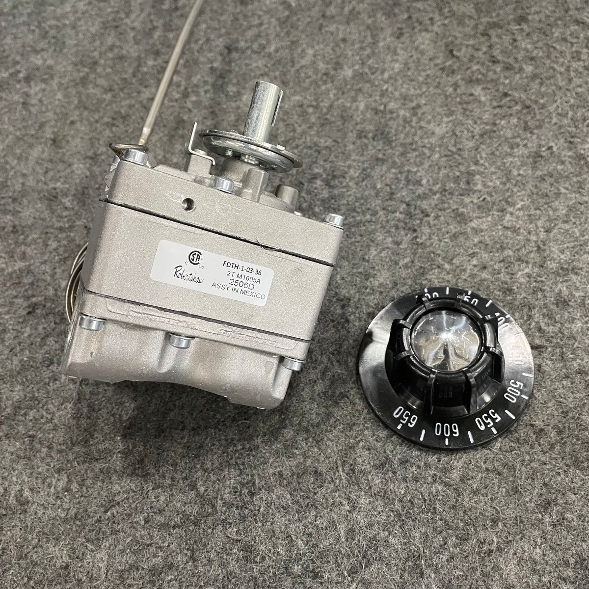 BAKERS PRIDE AS-M1005X Thermostat with Knob 650F FDTH Gas