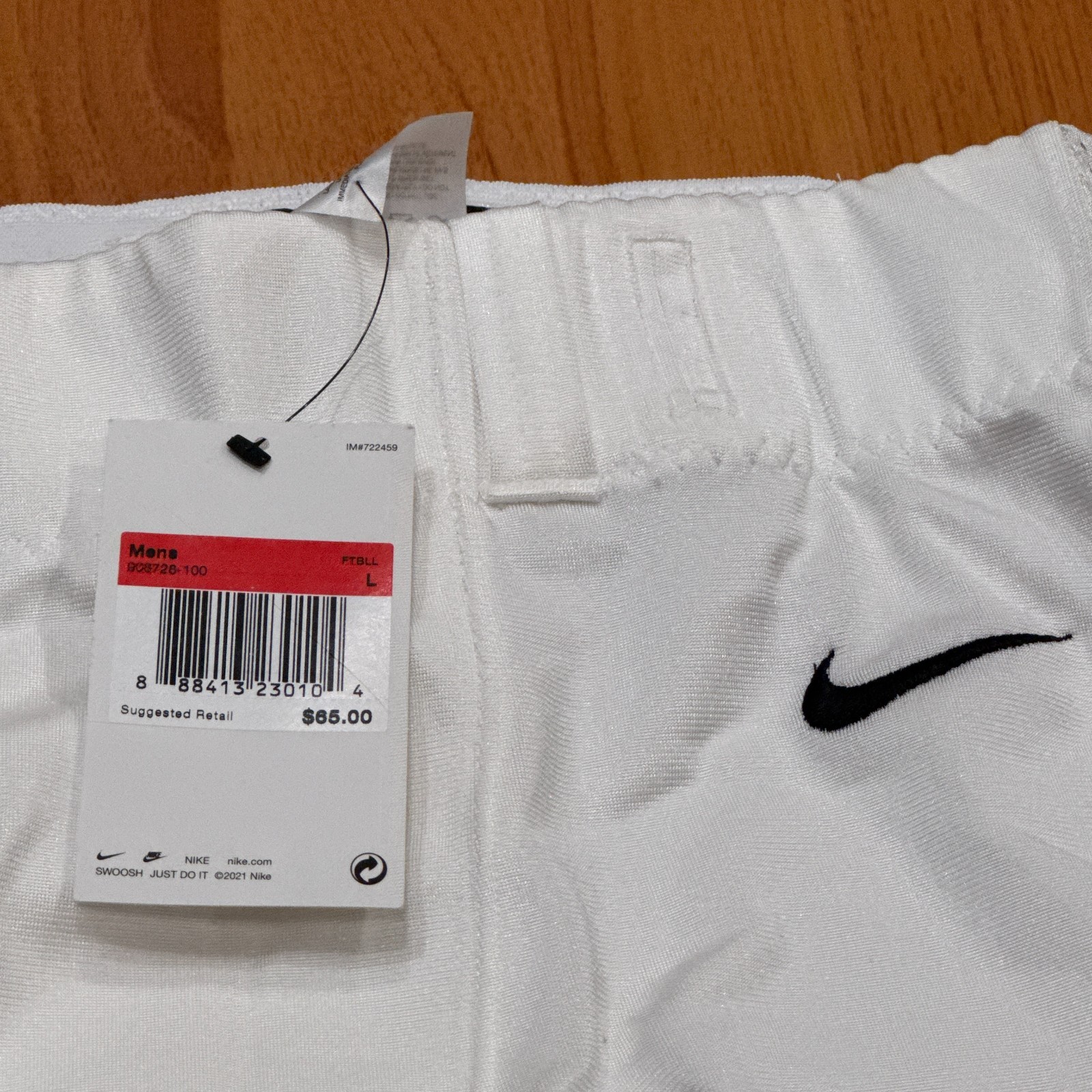 Nike Vapor Untouchable Football Pants White. Pads/Belt Not Included SZ L BNWT