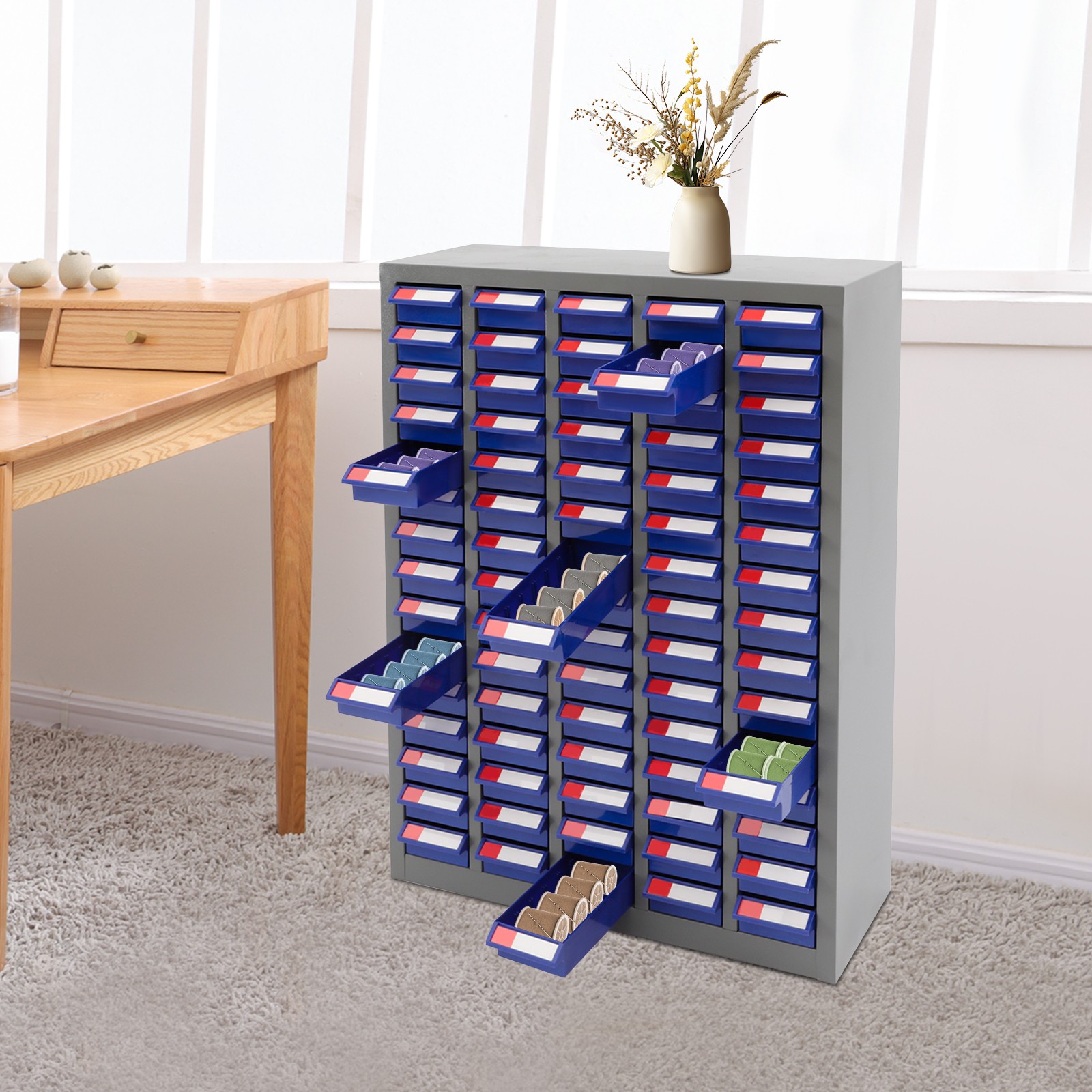 75 Drawers Parts Cabinet Small Steel Nut Tool Storage Cabinet Parts without Door