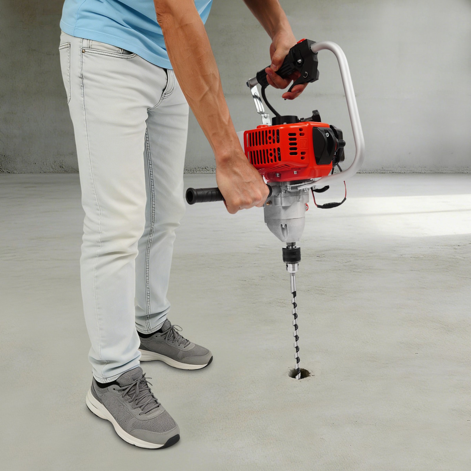 Gas Post Hole Digger Portable Auger Drill Machine For Fencing Landscaping