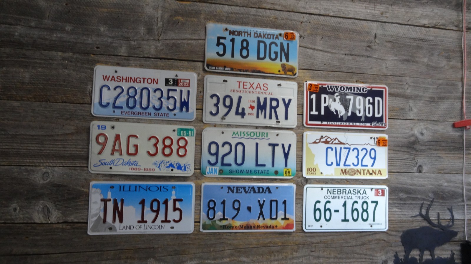 10 License Plates from different states Mixed lot of license plates bulk sale!!!