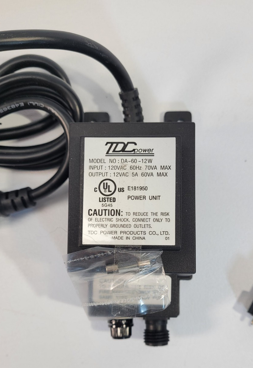 TDC Power DA-60-12W 12VAC 5A Outdoor Low Voltage Transformer Landscape Lighting