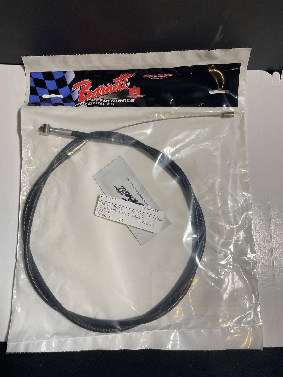 BSA Triumph 650 750 Front Brake Cable No Switch 60-3075 X A65 A70 TR6 T120 OIF