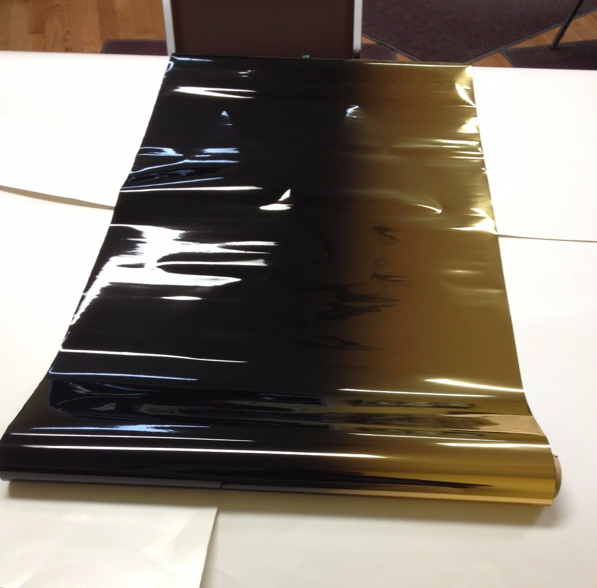 5% SOLAR MIRROR GOLD BLACK TOP WINDOW FILM TINT 20" X 10 FT F-17