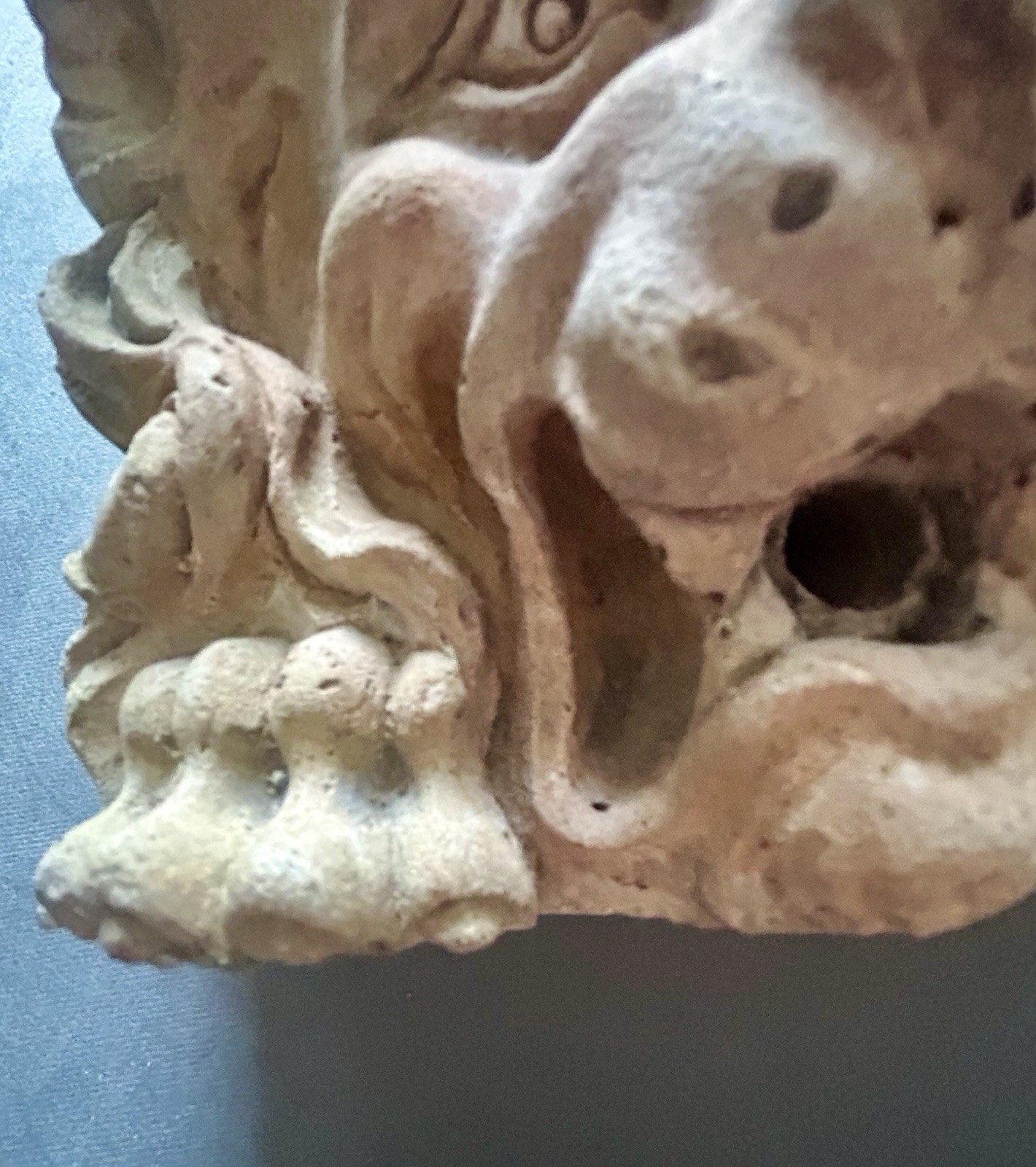 French Castel Stone Gargoyle Water Spout Architectural Salvage