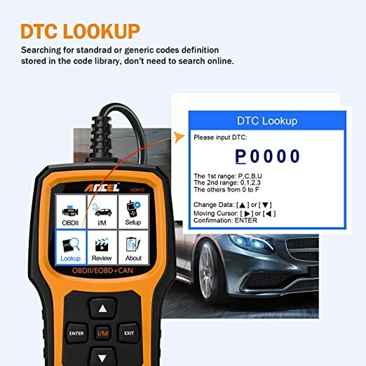 ANCEL AD410 OBD2 Scanner Code Reader Car Diagnostic Scan Tool Check Engine Fault