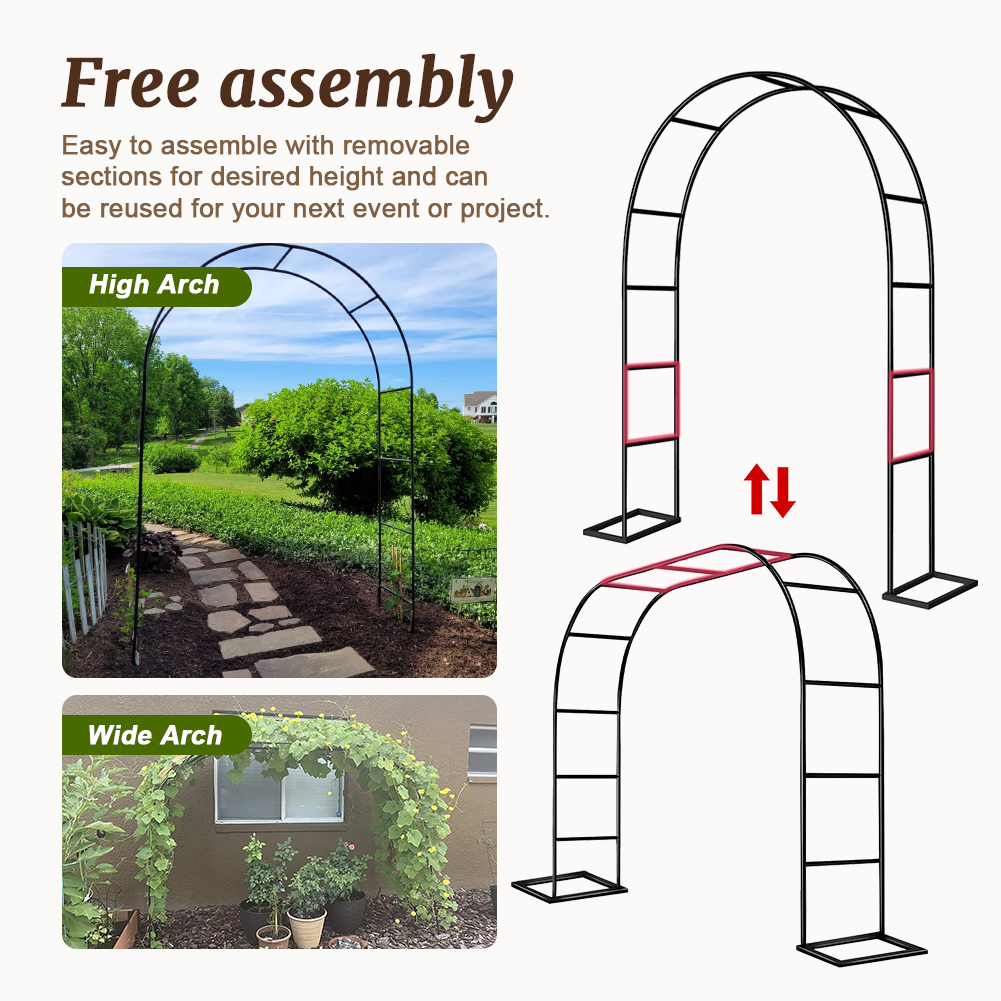 Wedding Arch Metal Garden Arch Garden Arbor Trellis For Climbing Plants