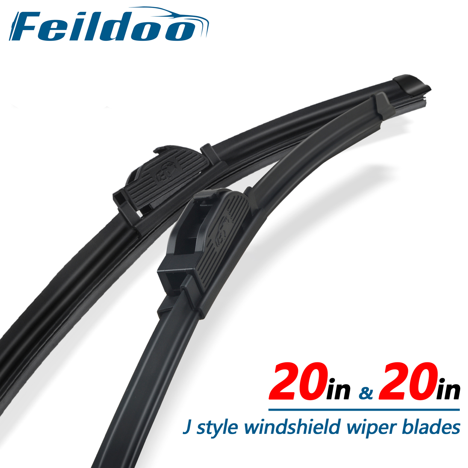 Feildoo 20"&20" Windshield Wiper Blades Fit For Ford F-150 1997-2007 Set of 2