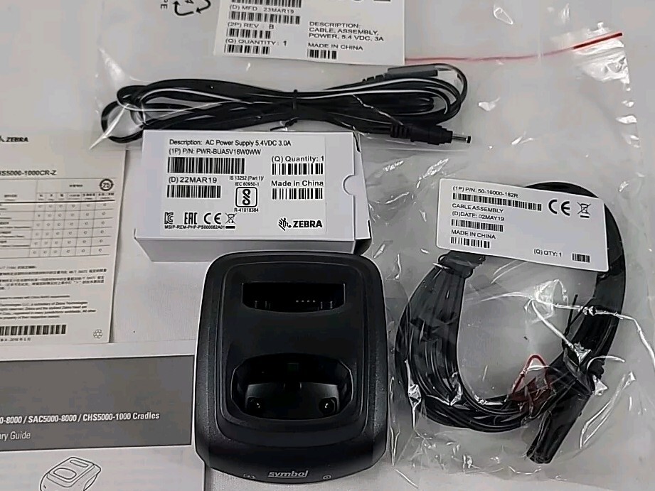 Zebra Symbol CS4070 CHS5000-1 CHS5000-1000C-Z Charging Station W/ DC Cable QTY