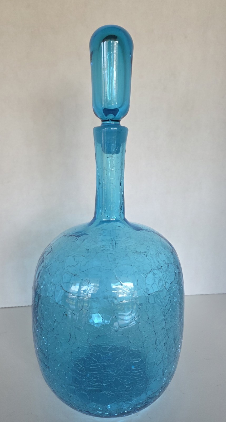 Blenko #657M Turquoise Crackle