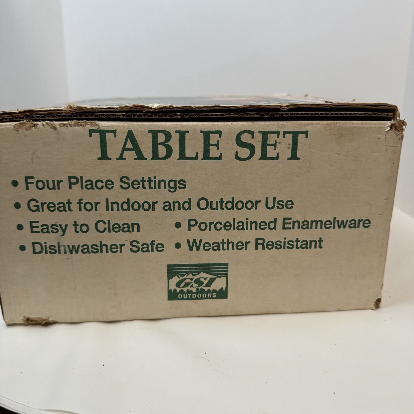 GSI Outdoors Pioneerware Enamelware Camping Dinnerware Set