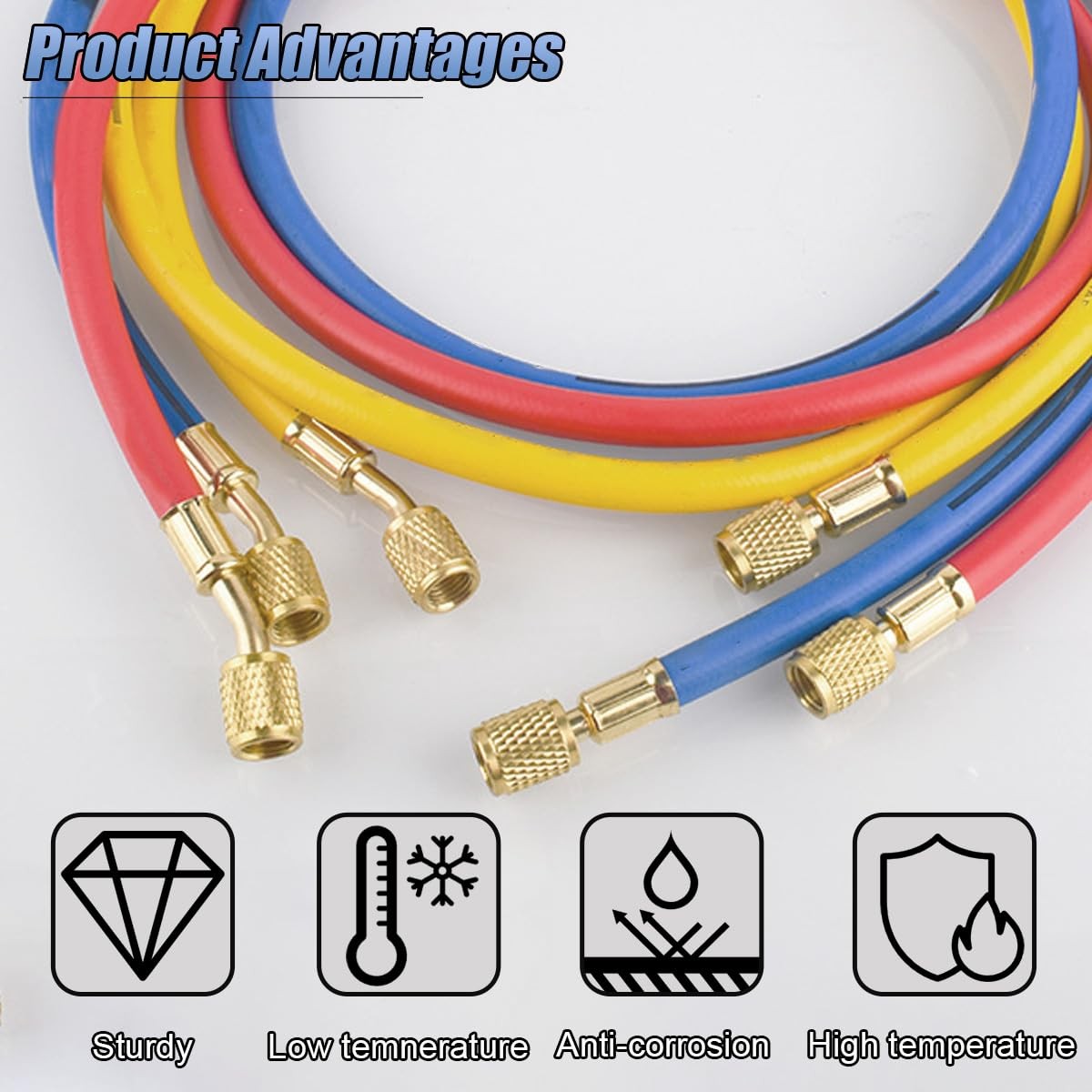 Straight Adapter & Angled Adapter, R410A Adapter Mini Split Adapter 5/16" Female