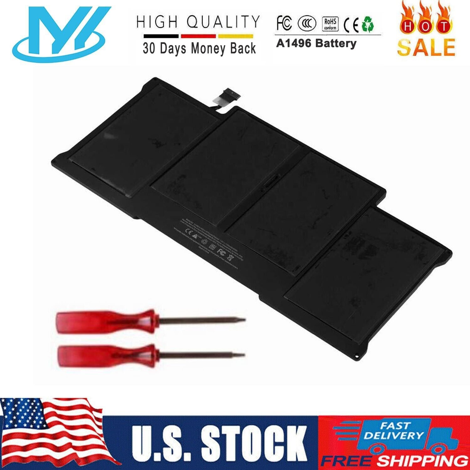 A1466 Battery for Apple MacBook Air 13" Mid 2012 2013 Early 2014 /15 A1405 A1496
