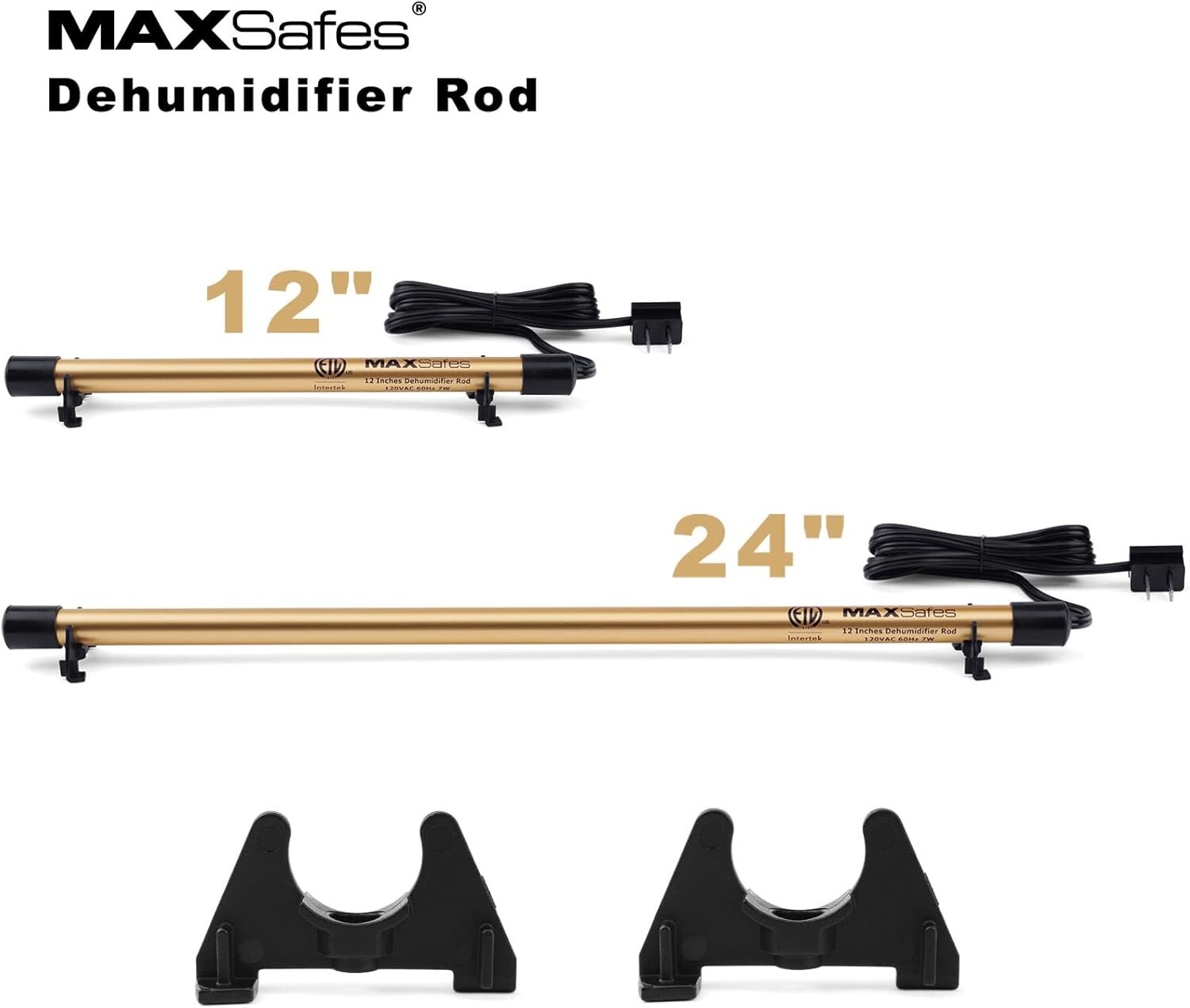 Gun Safe Dehumidifier Rod 12" Dry Golden Rod Helps Prevent Rust & Corrosion Plug