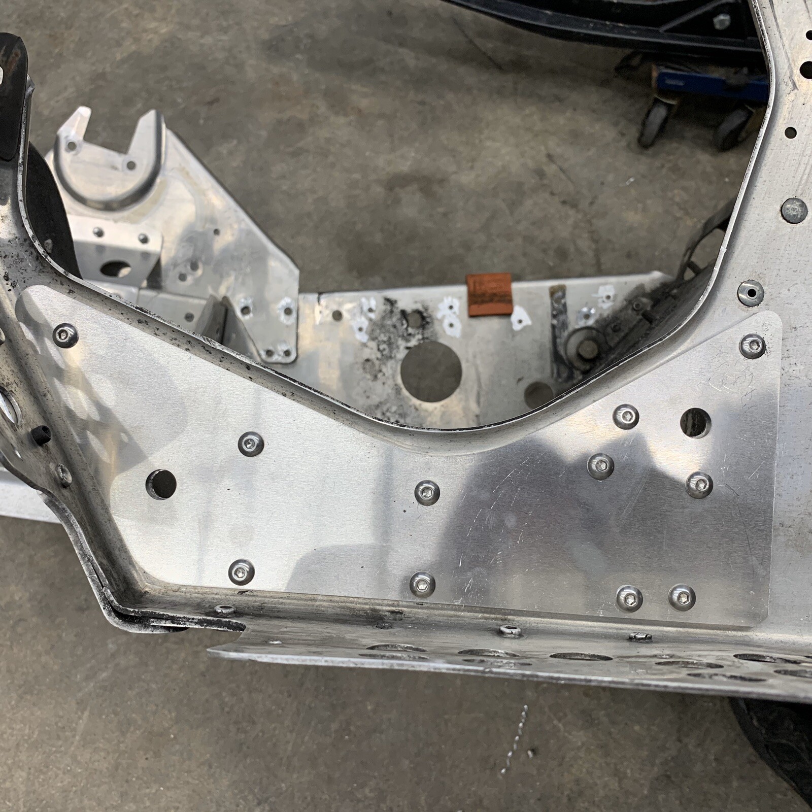 Jay Favel SkiDoo Rev Nun Bulkhead Brace Kit Ski-Doo Braces 7 Pieces SS Hardware