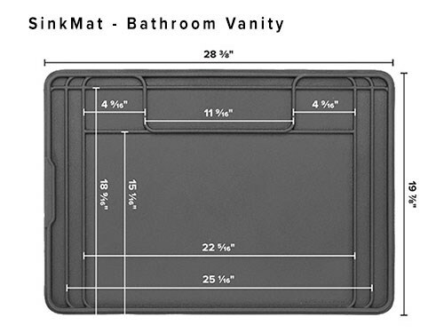 WeatherTech SinkMat - Spill-Proof Under Sink Mat for Bathroom Vanity - Tan