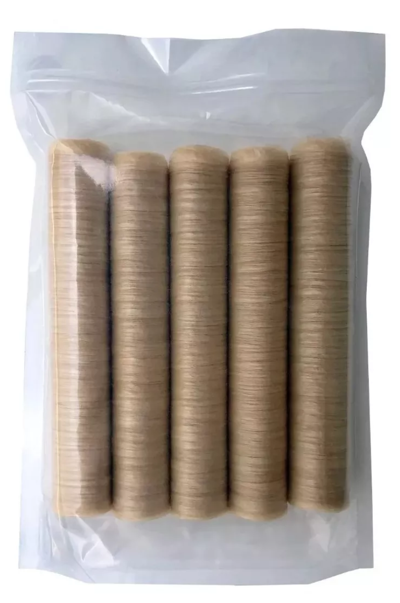 Collagen Casings Dry 32mm / 50ft Lenght for stuffing 99 Lb 450 sausages 5 sticks