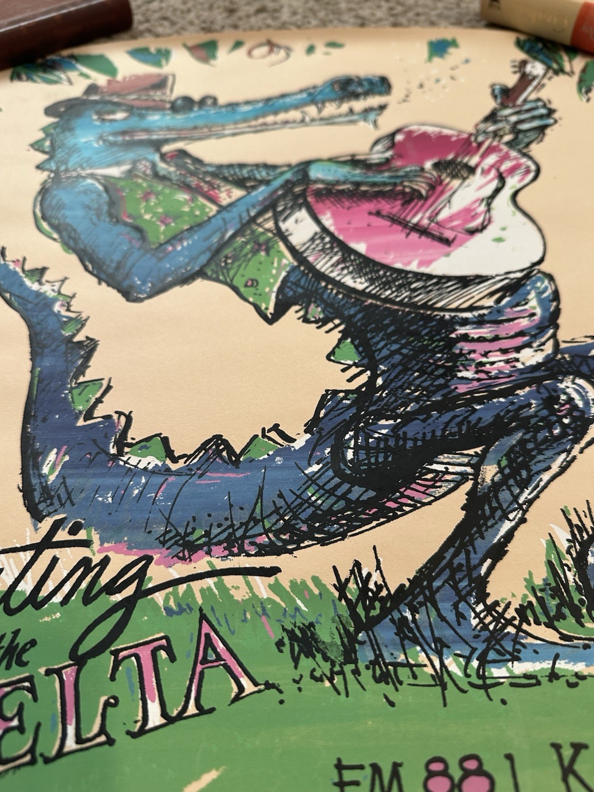 Long Beach Blues Festival Poster 1993 RARE KLON 88.1 14th Annual Music