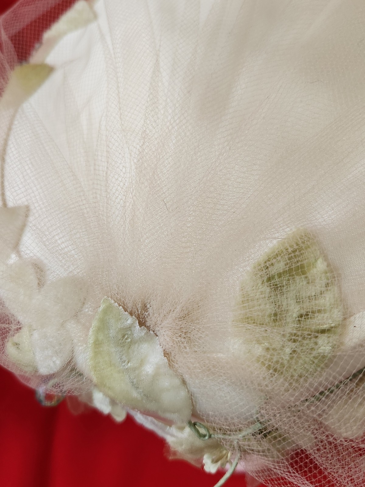 Vtg Don Anderson New York Halle Bros Union Made Woman Pillbox Floral Hat Netting