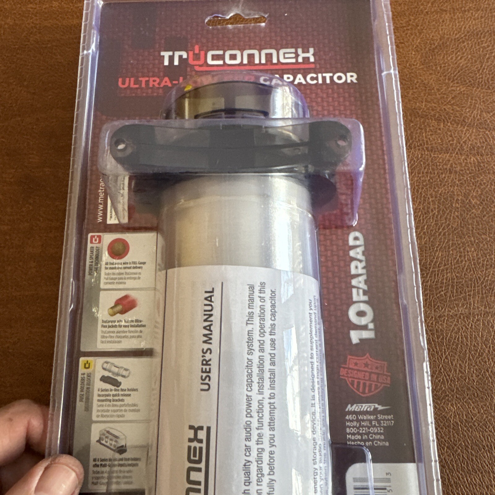 Metra Truconnex TCCAP1D (By-Cap1) 1.0 Farad Ultra-Low ESR Capacitor, NEW #NS1