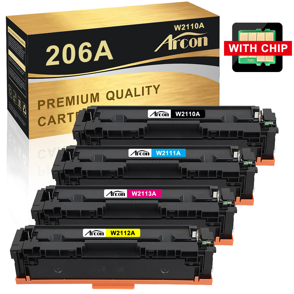 WITH CHIP W2110A For HP 206A Toner Color lot LaserJet Pro M283fdw M283cdw M282