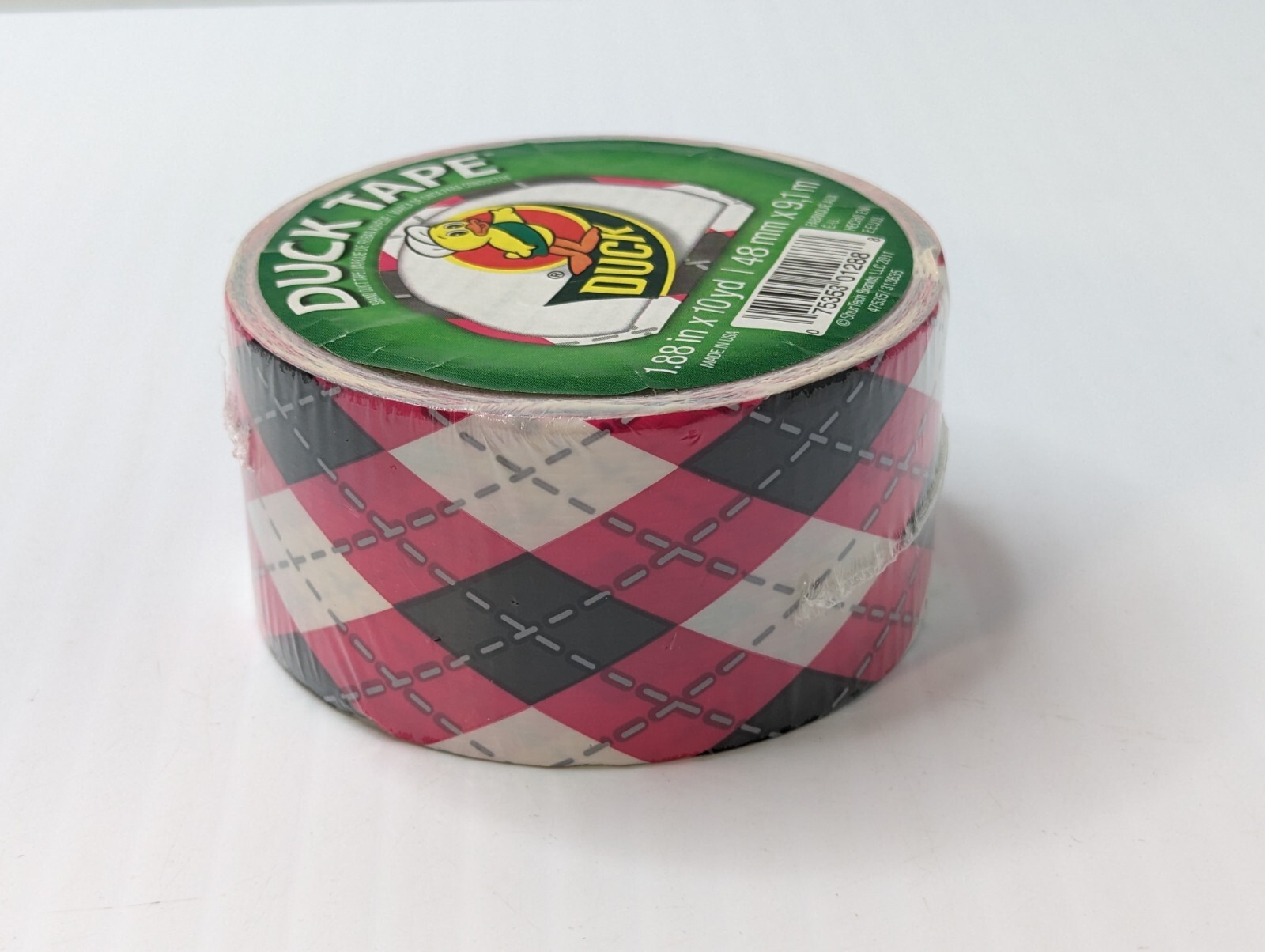 Duck Brand DucT Tape Argyle pink  RETIRED COLOR PATTERN Factory Sealed BRAND NEW