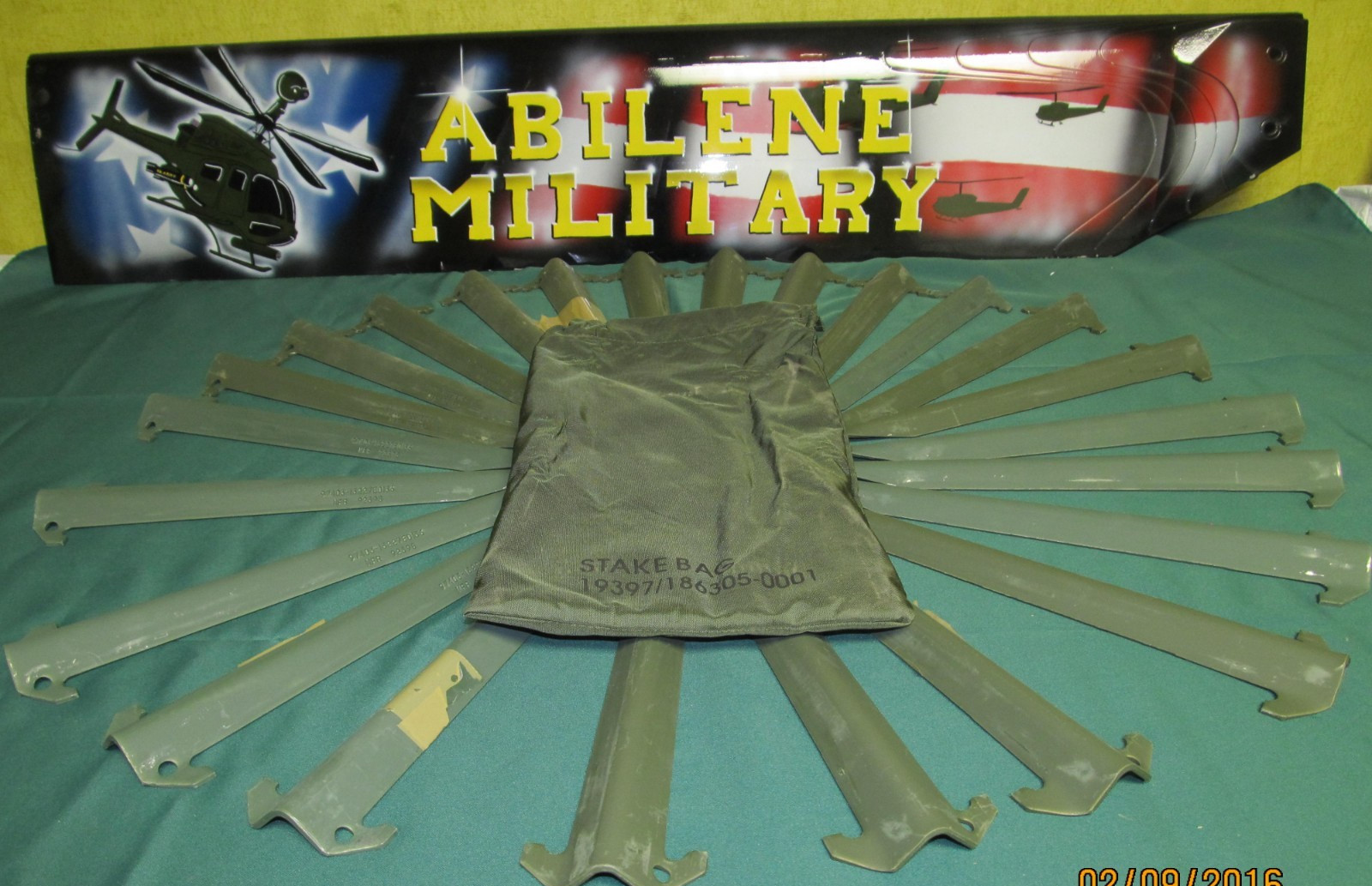 Military Surplus Tent Stakes 12" Green Camping Antenna Stakes Lot of 12/ 16 / 24