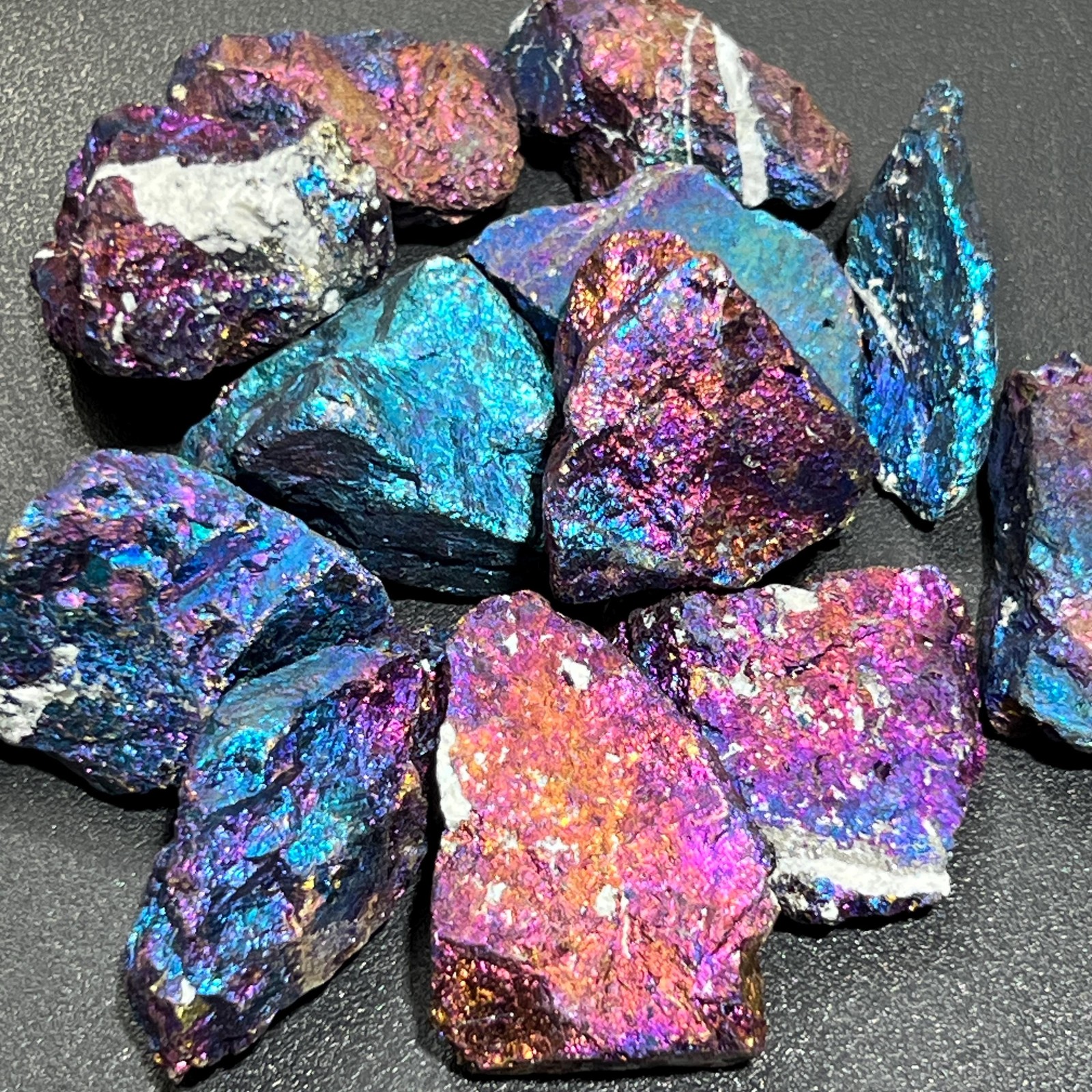 Extra Quality Chalcopyrite Peacock Ore Rough Raw Stones (By The Piece Or Pound)