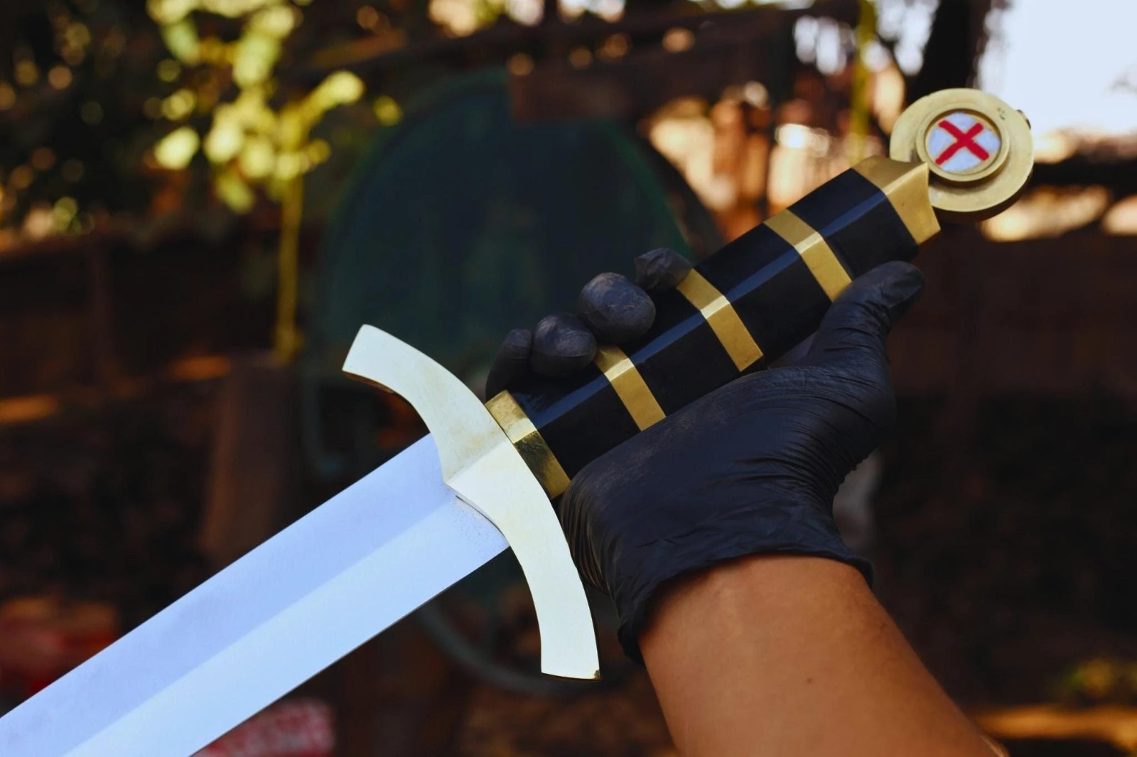 Handmade Templar Sword | Medieval Crusader Knight Replica Sword w/ Scabbard 39"