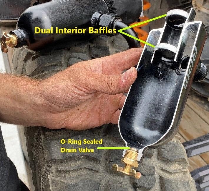 RPM Dual Baffle Can-Am Maverick X3 Oil Catch Can