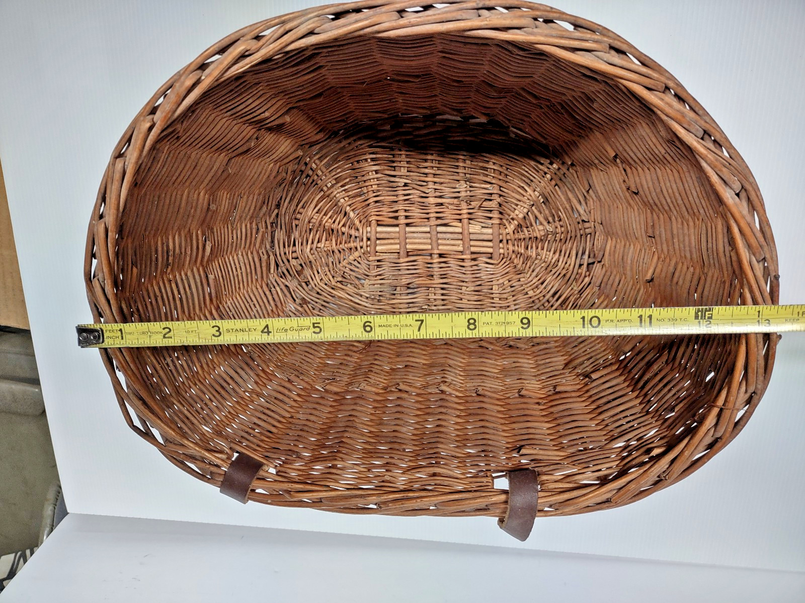 VTG Handmade Wicker Storage Container Front Handlebar Bicycle basket