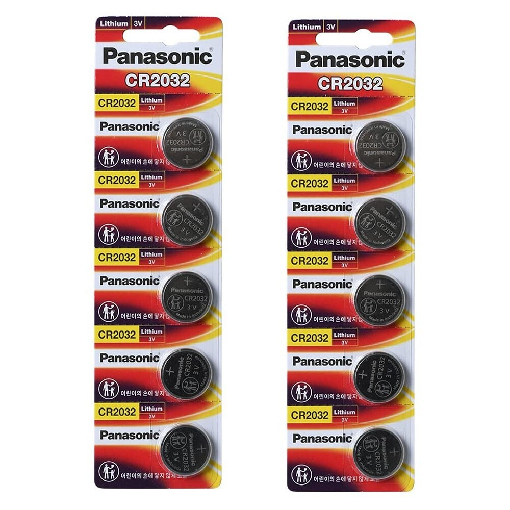 LOT 2-5-10 Panasonic LITHIUM BATTERY 3V CR2032 2032 BR2032 DL2032 Button Cell