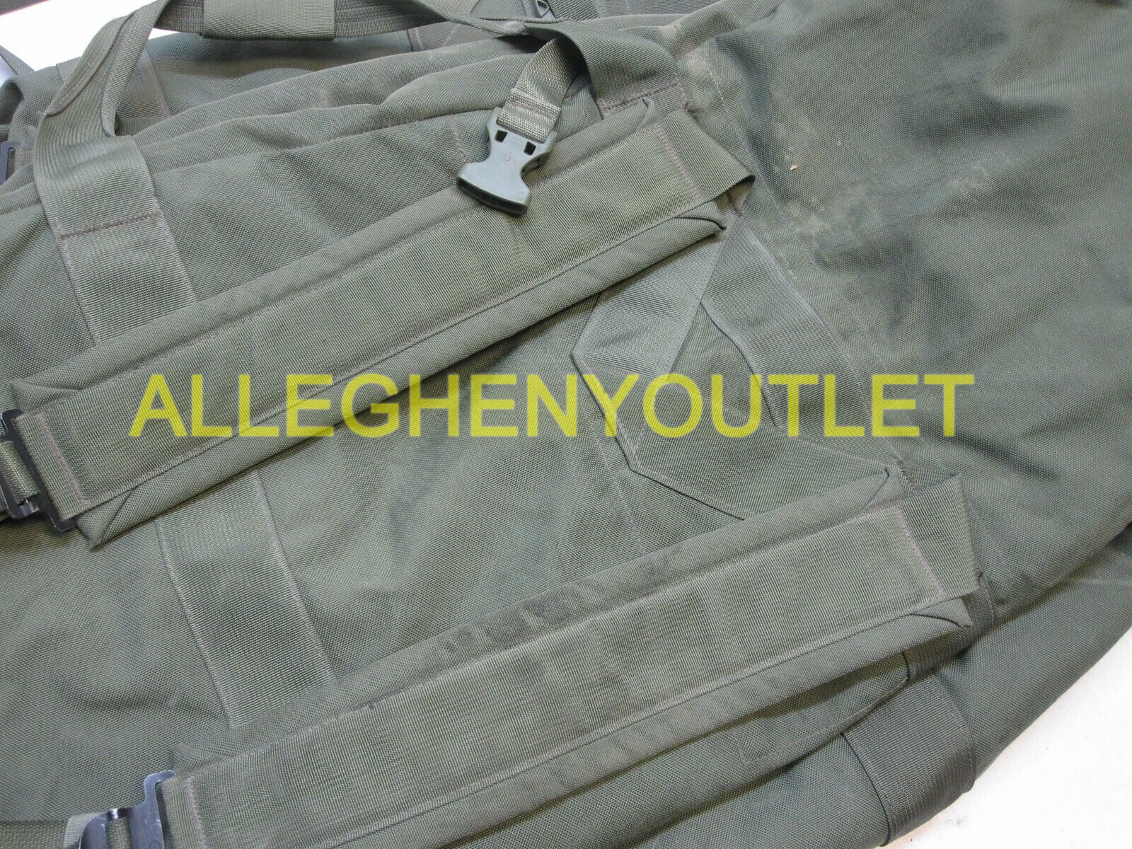 Improved Military Sea Bag US Army Duffle Sack Deployment Pack Green Side Zipper