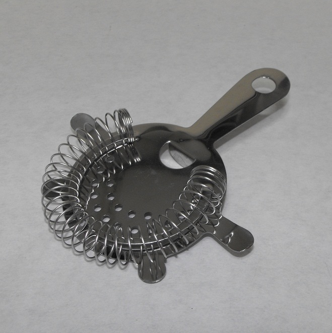 (1x) Bar Cocktail 4-Prong HAWTHORNE STRAINER Stainless Steel EACH