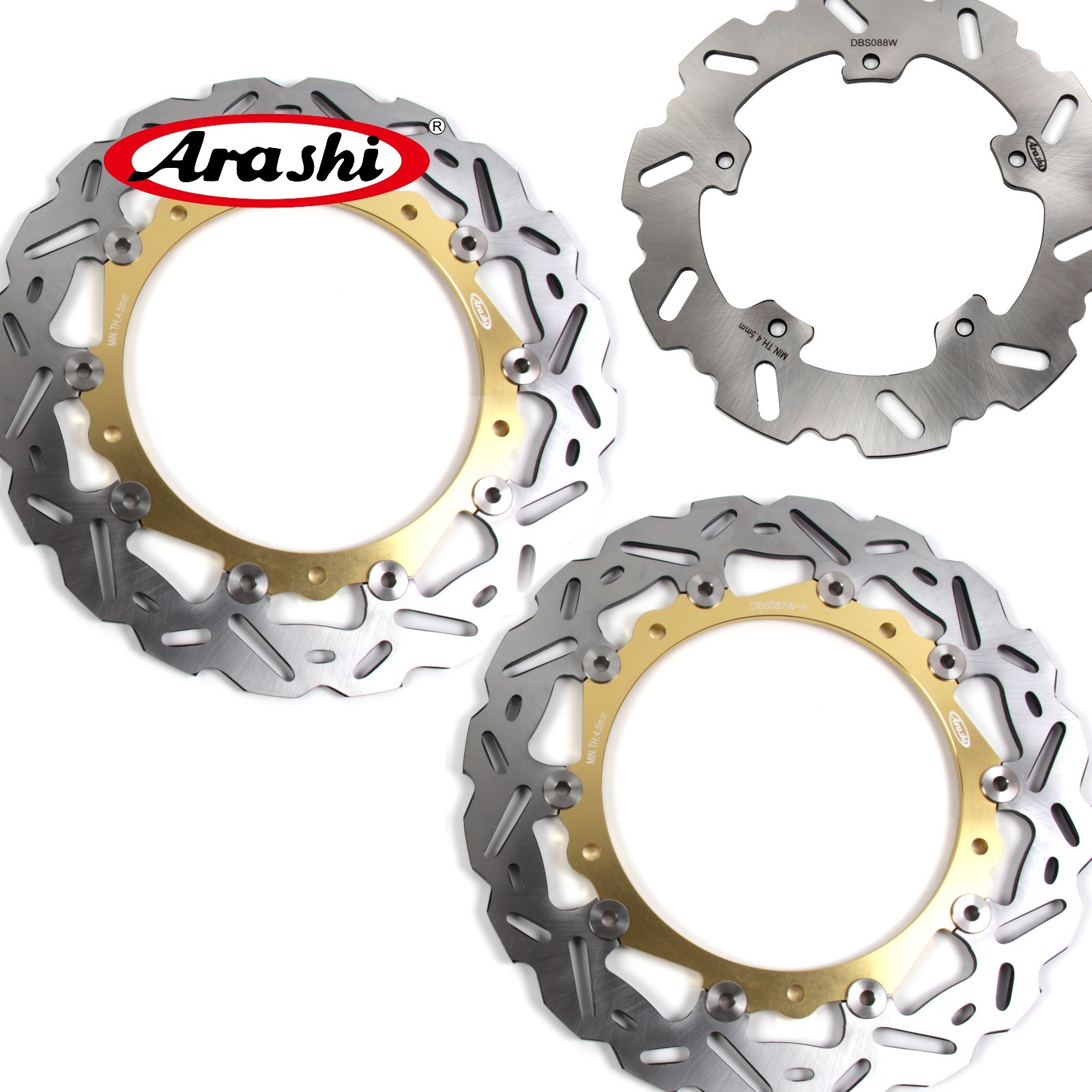 GOLD Front & Rear Brake Rotor fit BMW S1000R 2014-2017 / S1000RR ABS 2009-2018