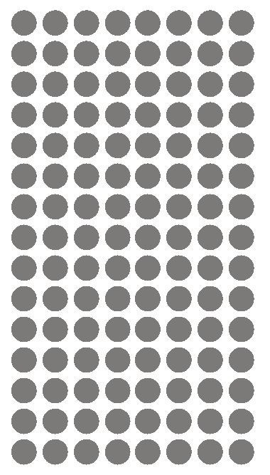 1/4" Dk GREY GRAY Round Color Coding Inventory Label Dots Stickers MADE IN USA