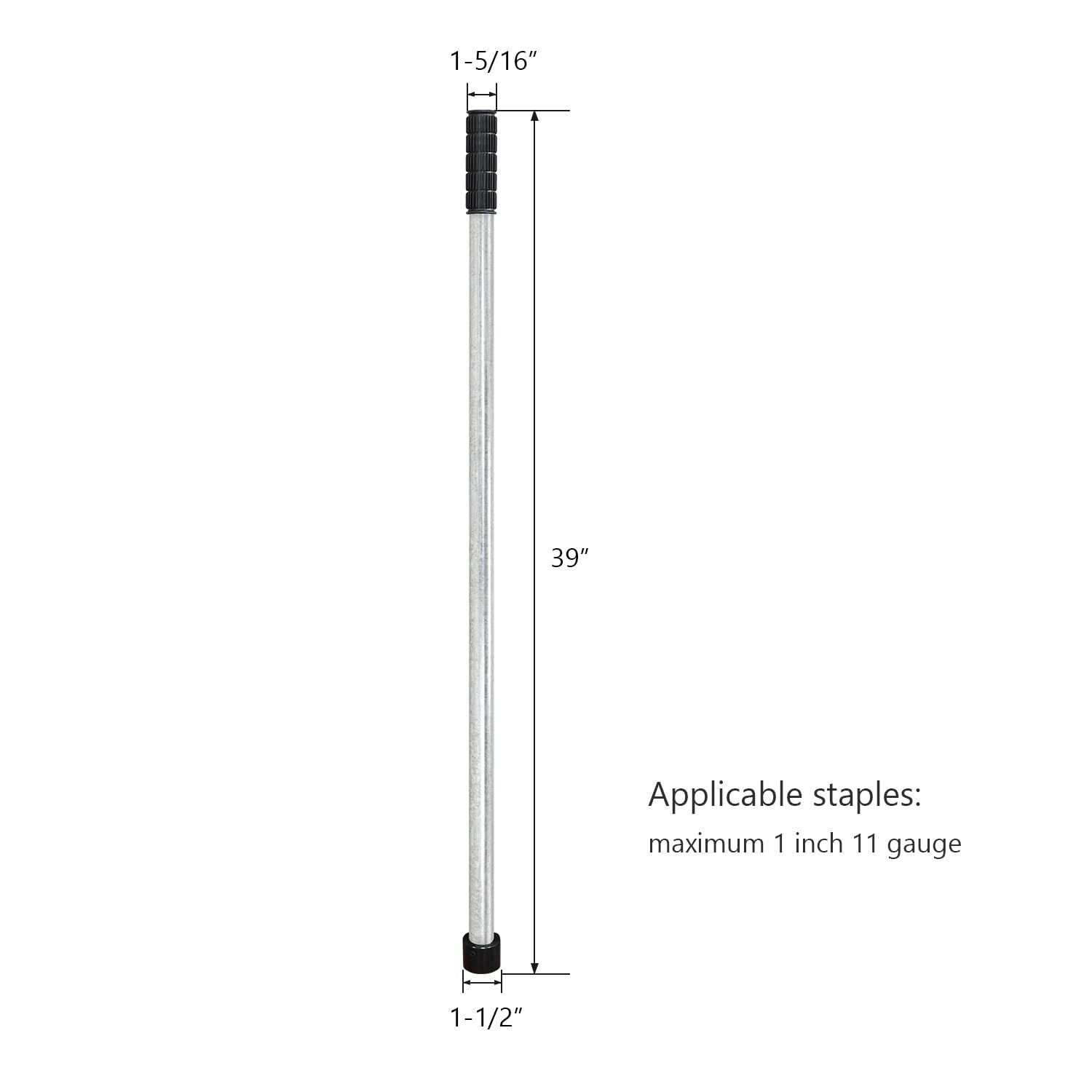 HUAALIUCHE Landscape Staples Driver, 39’’ Sod Staple Garden Stakes...