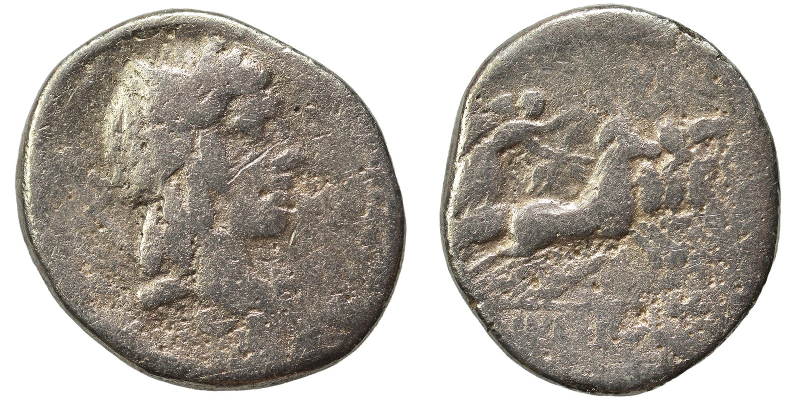 Roman Republic Silver Denarius - Rome 211-60 BC - Un-Researched