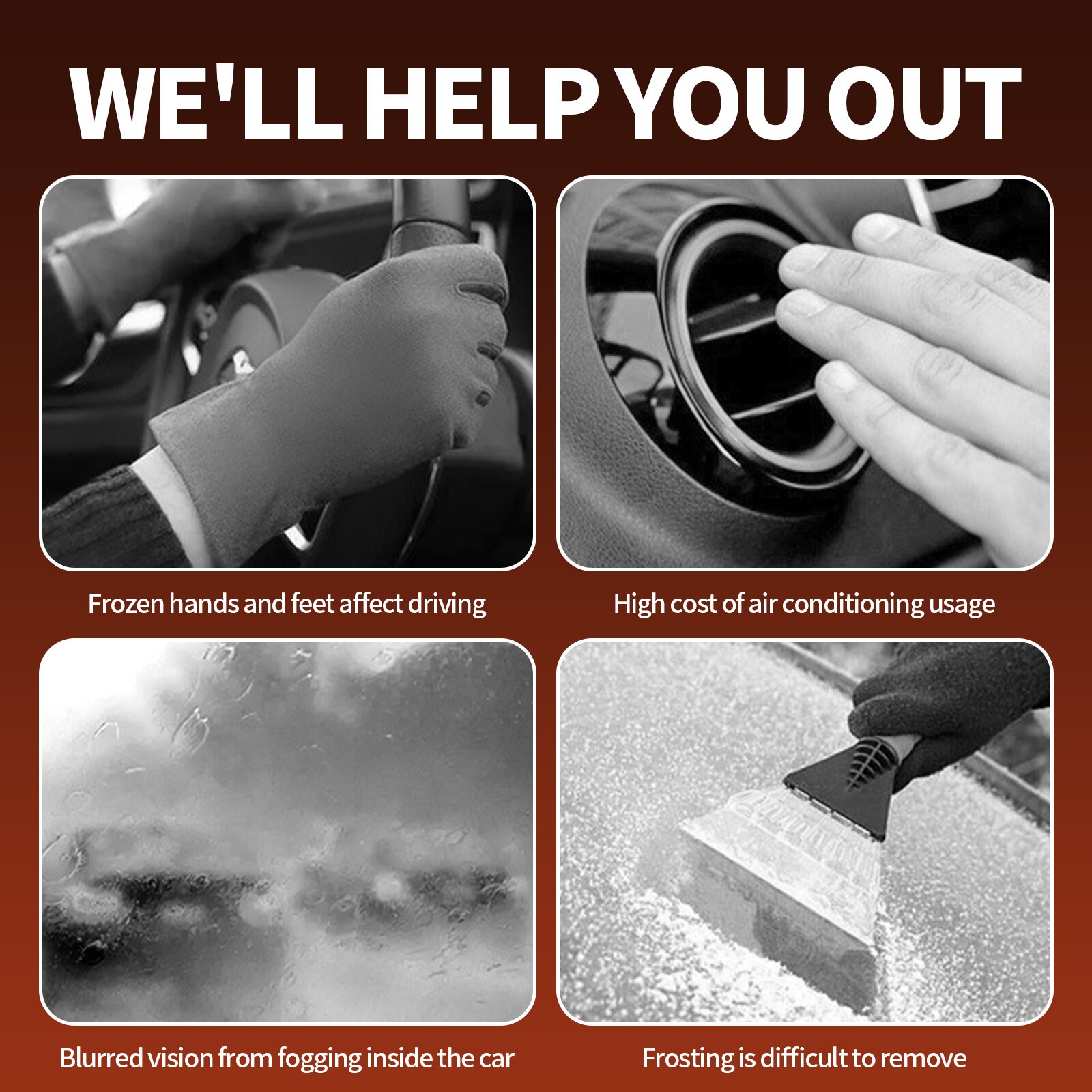 Car Heater Cigarette Lighter Plugs 12v/24v Portable Car Heaters For Vehicle